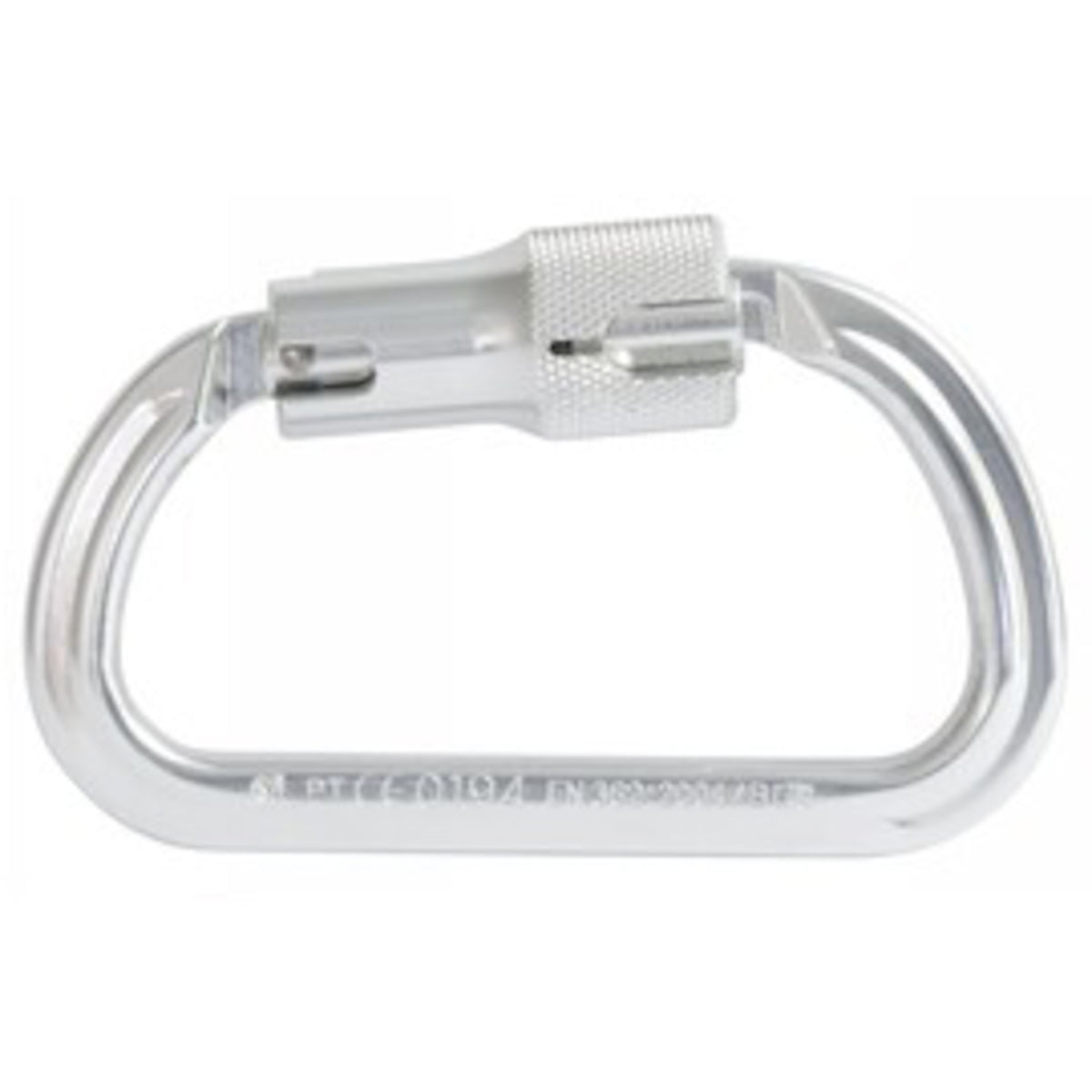 Miller 17D-2-Z7 Double-Action Twist-Lock Carabiner, Aluminum, 1-in Gate Opening Silver Fall Protection