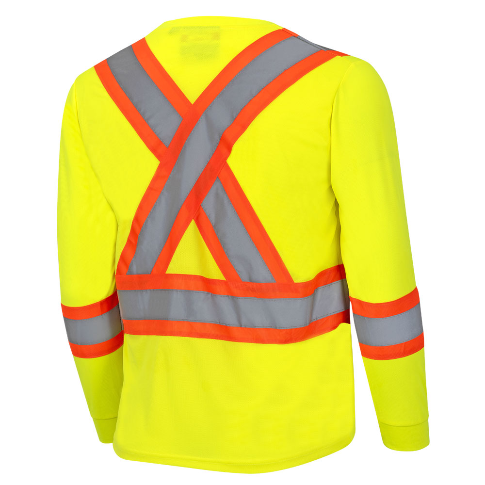 Bird's-Eye Long-Sleeved Safety Shirt