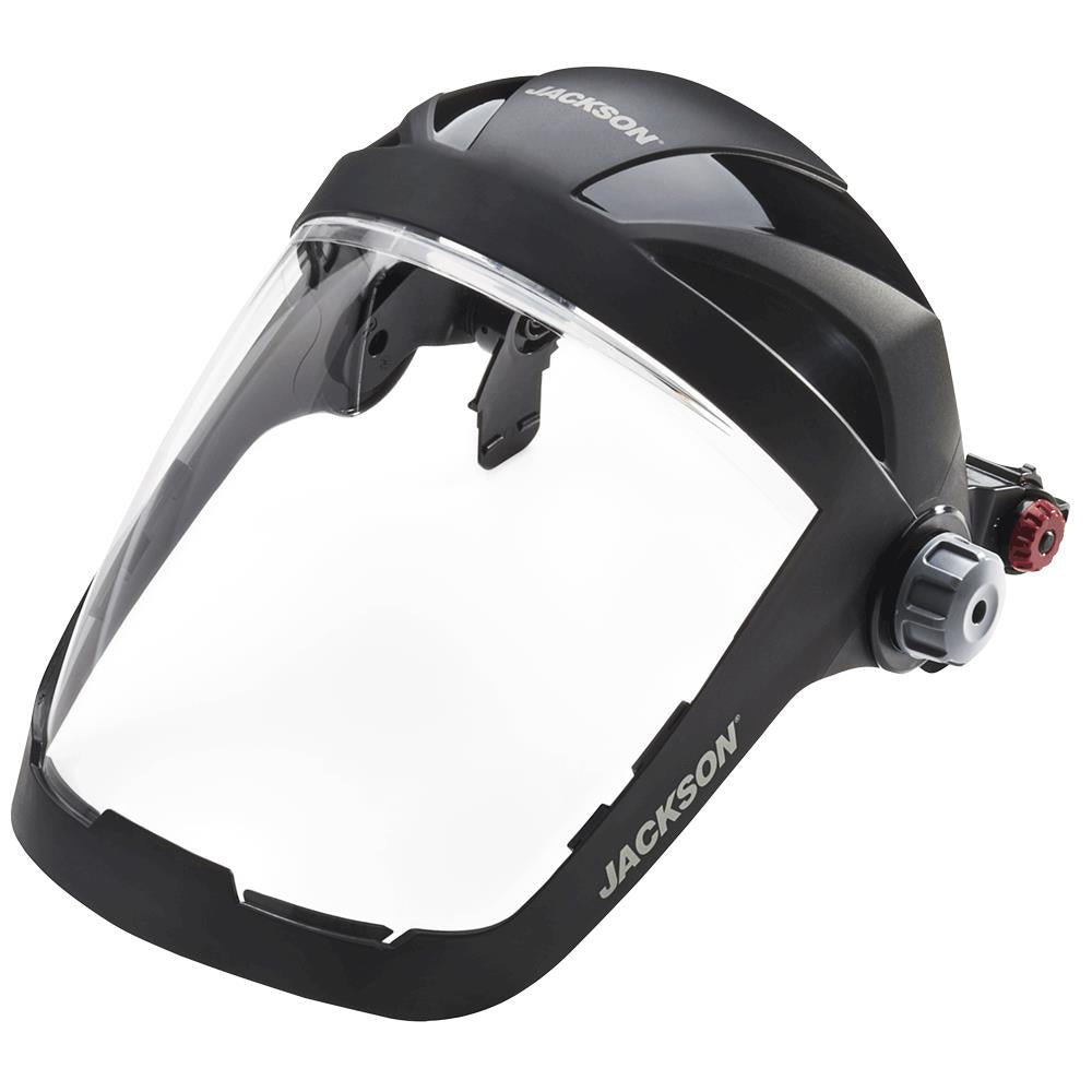 Quad™ 500 Series Polycarbonate Face Shields - Universal Adapter - Chin and Side Guard