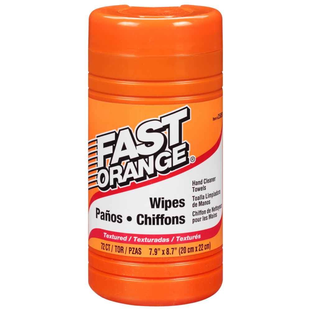 Fast Orange® Hand Cleaner Wipes, Bucket, 72 Wipes