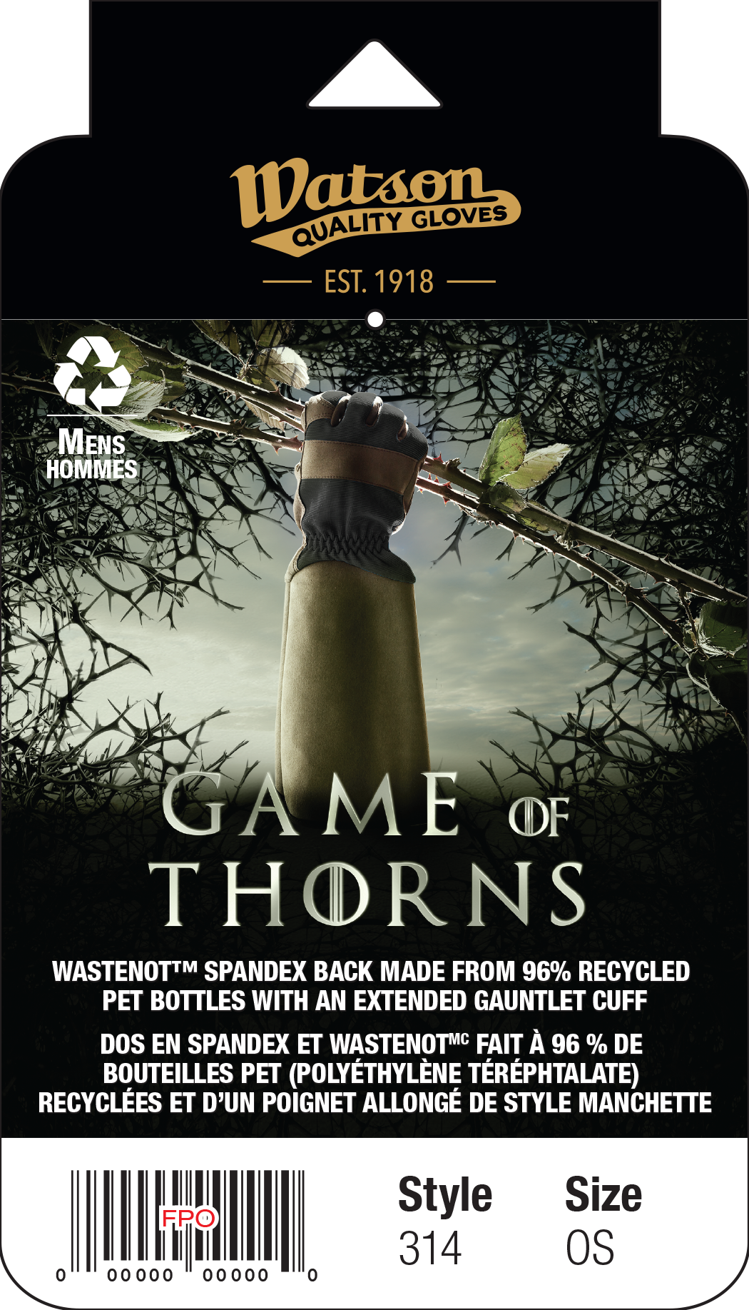 Homegrown Game Of Thorns, Pack of 6