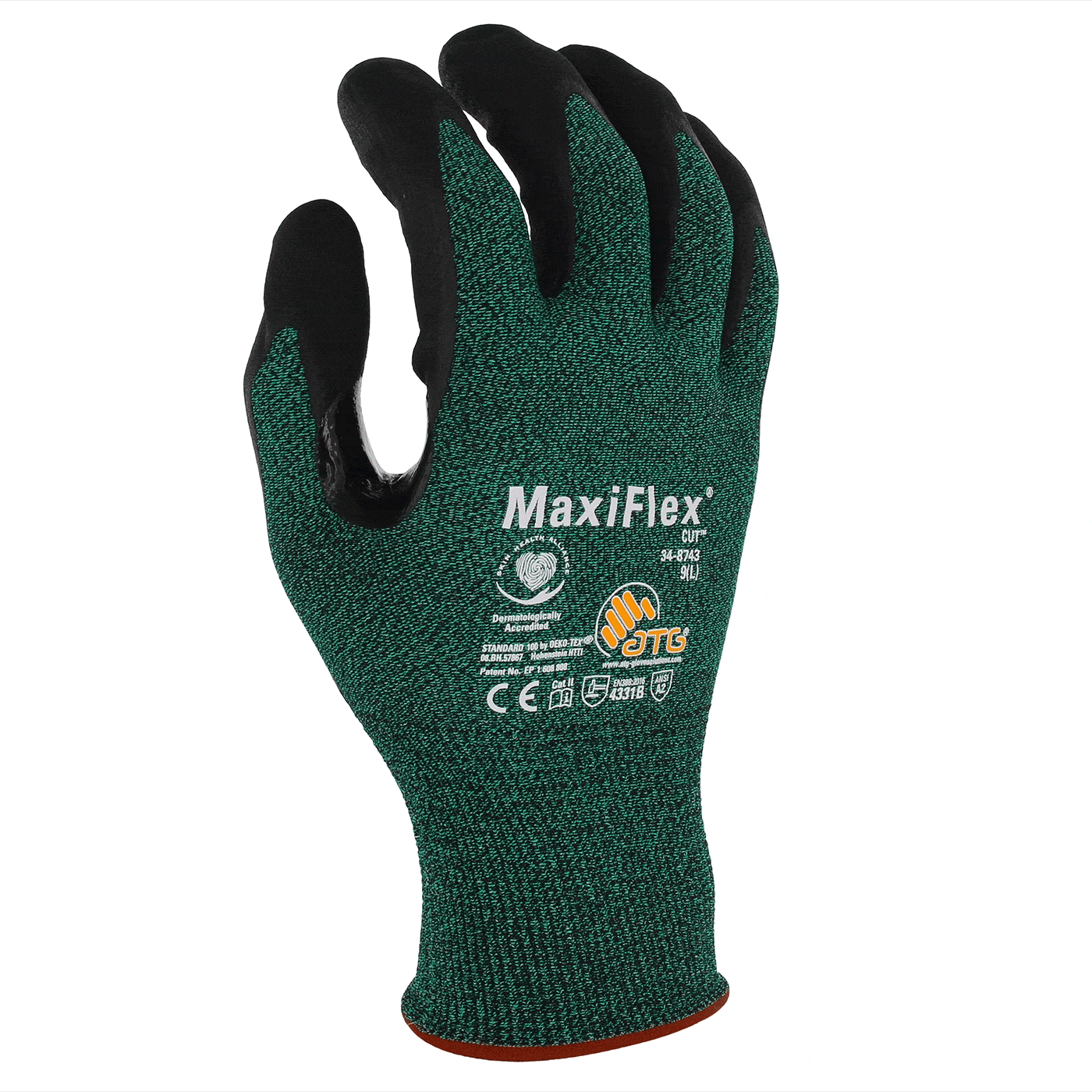 ATG MaxiFlex Cut A2 Glove, 34-8743, Dozen