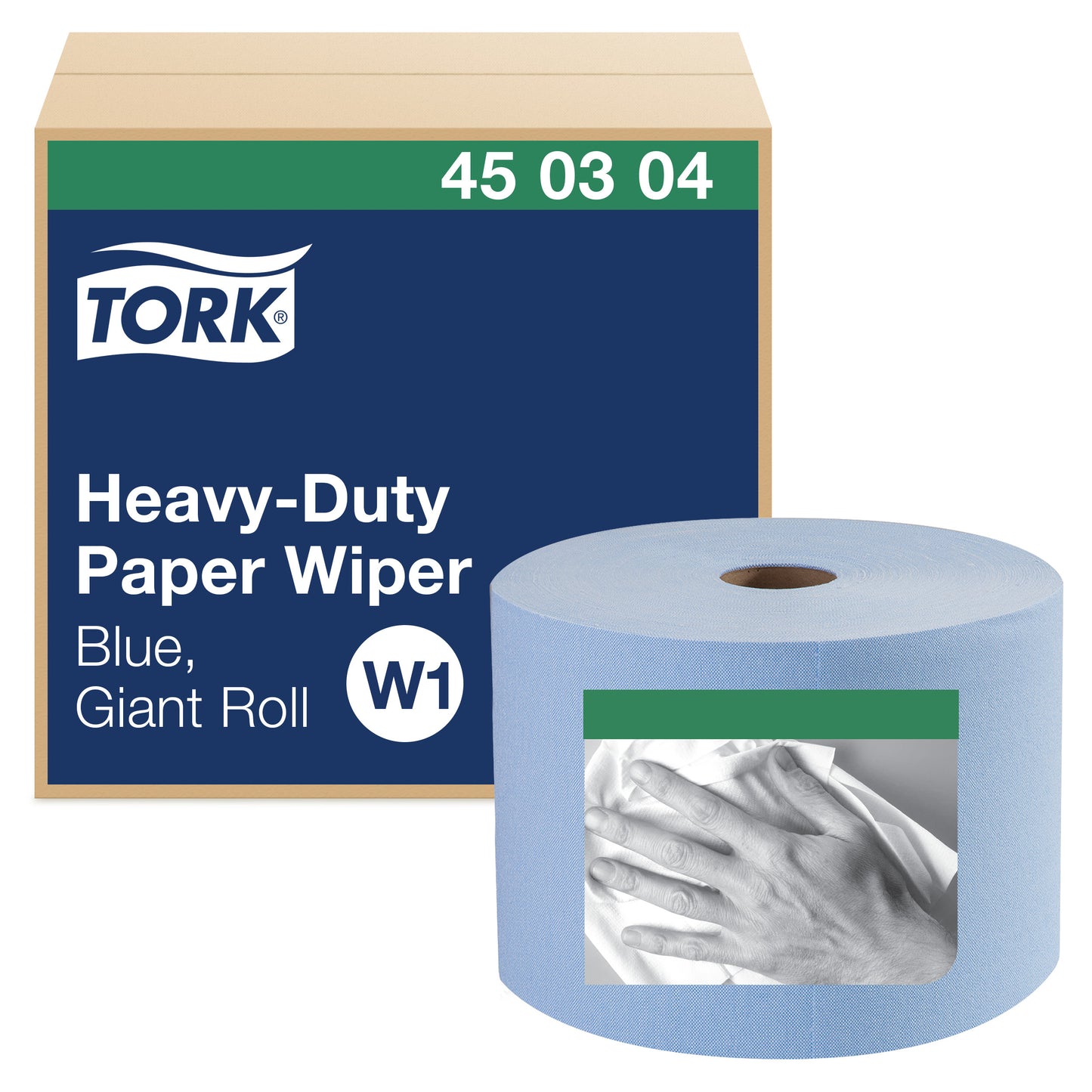 Tork Heavy-Duty Industrial Paper Wiper Blue W1