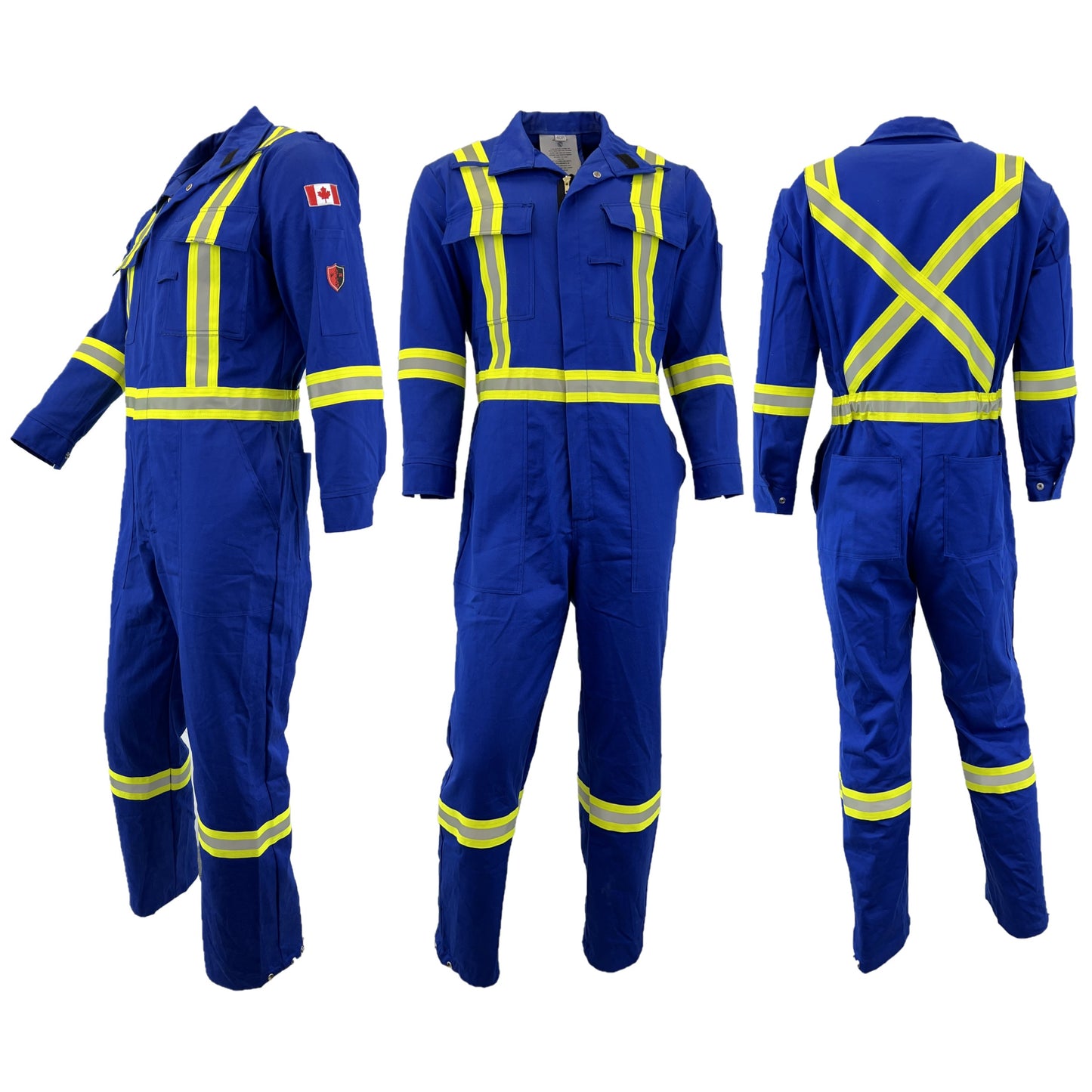FR Coveralls with 4" Stripe, CAT 2, Royal Blue