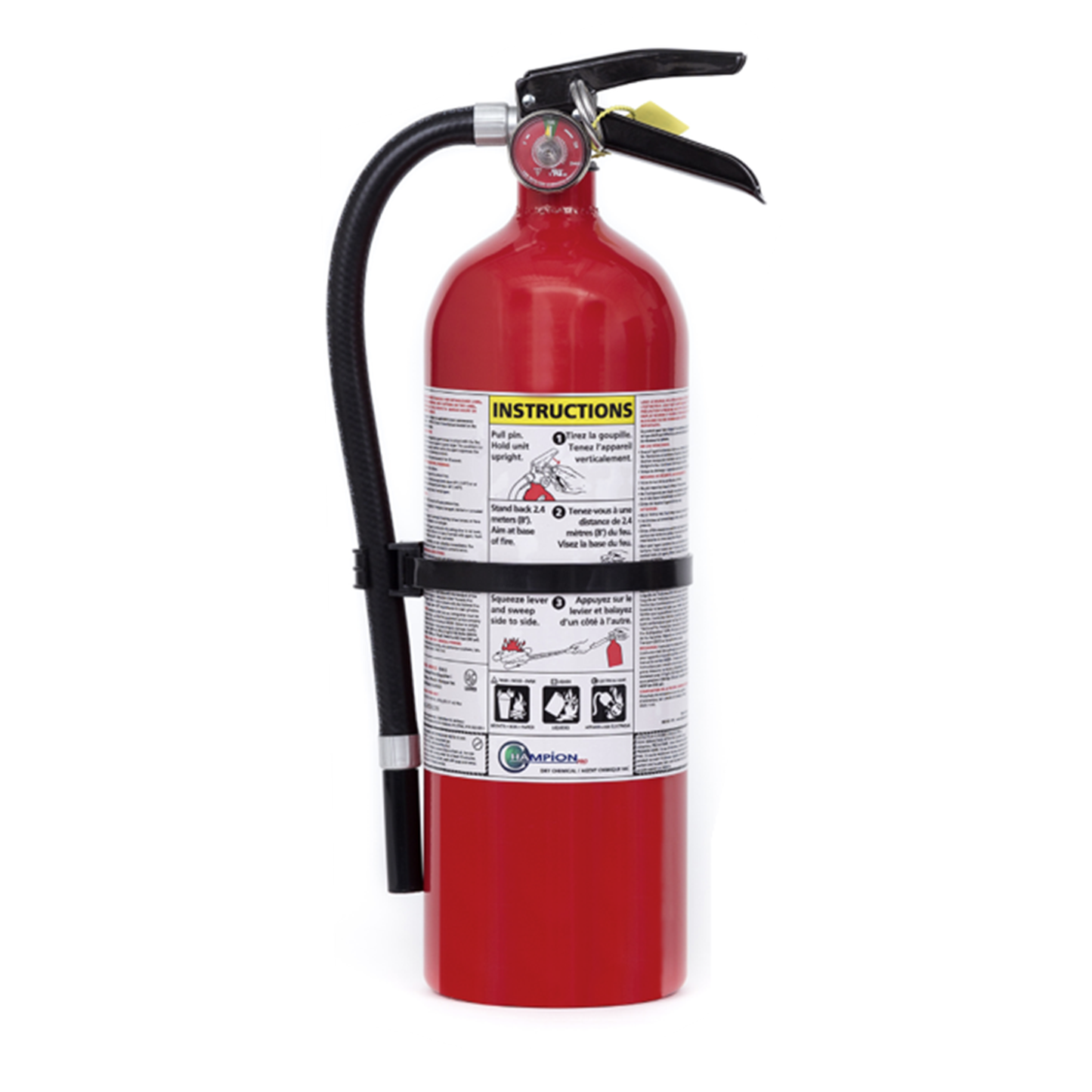 5 lb ABC Champion Pro Fire Extinguisher with Wall Bracket