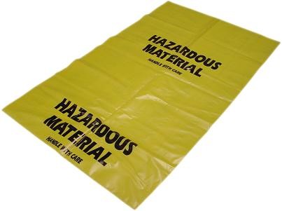 Yellow Hazardous Waste Bag 36" x 60 " | Case of 50