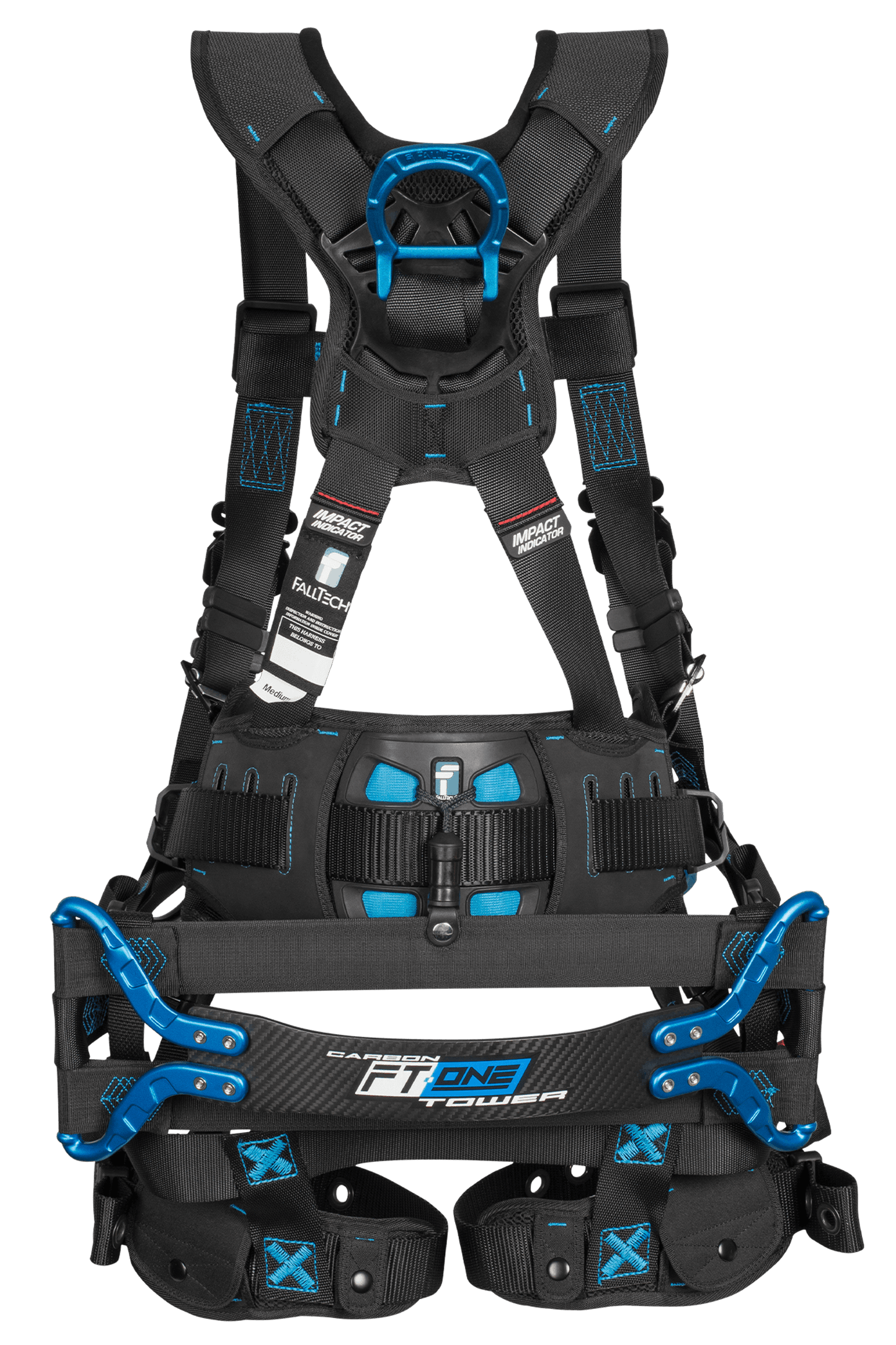 FallTech Carbon FT-One Tower Harness With Tongue Buckle Legs