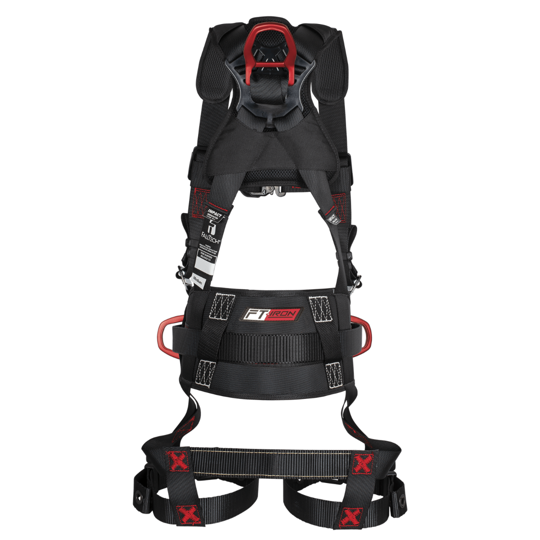 FT-Iron 4D Construction Climbing Full Body Harness, Tongue Buckle Leg Adjustments