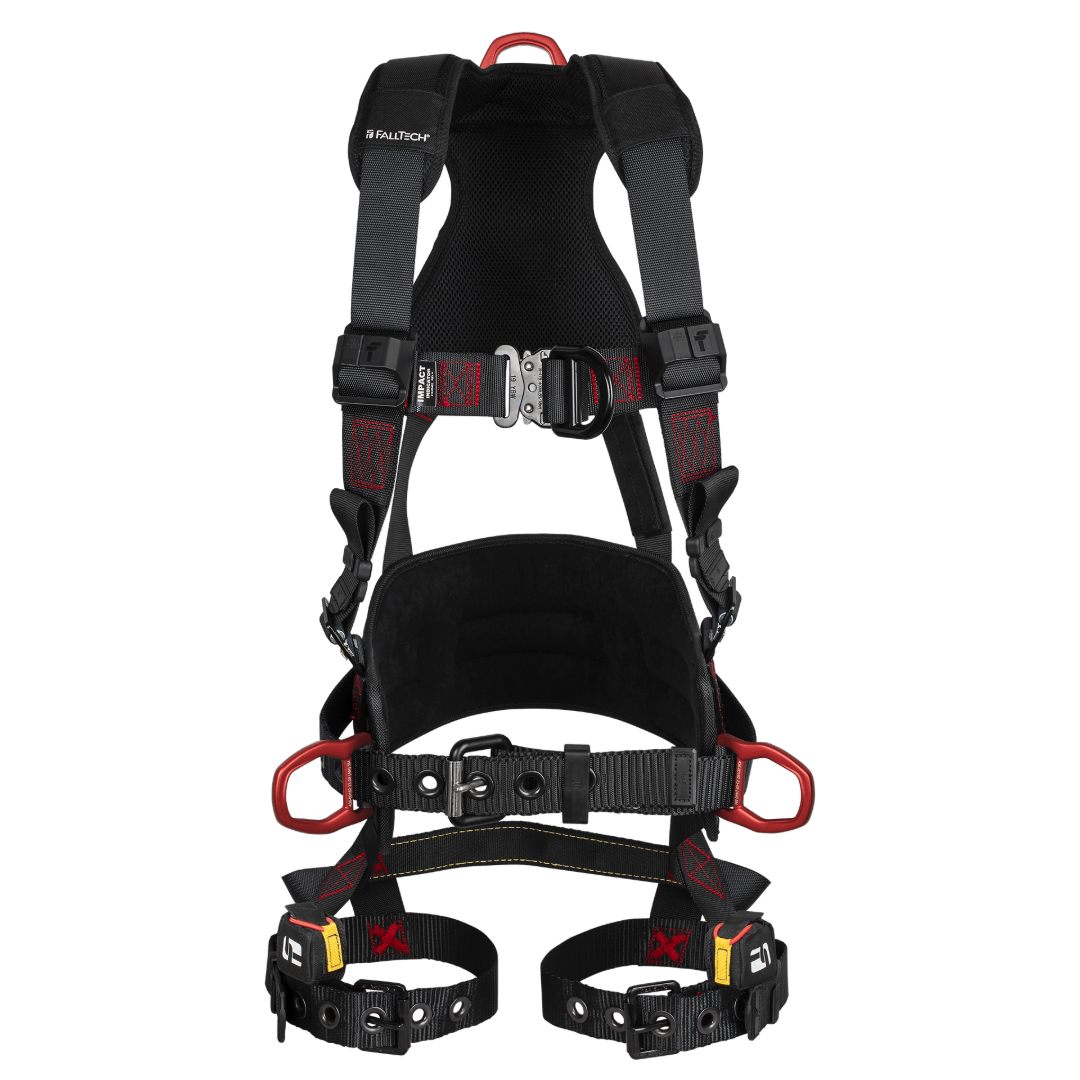 FT-Iron 4D Construction Climbing Full Body Harness, Tongue Buckle Leg Adjustments