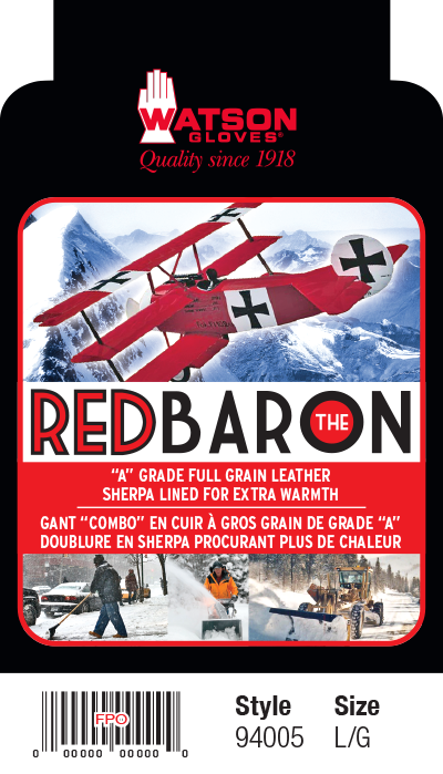 Red Baron Lined - Pack of 6