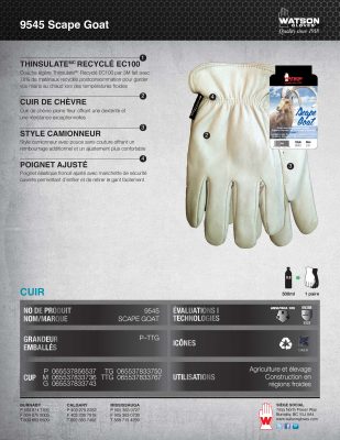 Leather Winter Construction Gloves, Pack Of 6