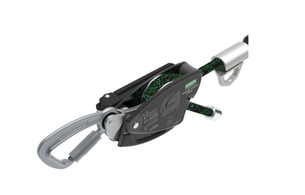 MSA Temporary Rope Horizontal Lifeline for 2 Workers, 60' with bypass shuttles and anchorage straps