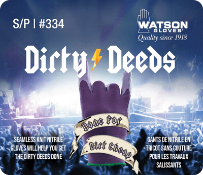 Watson Gloves Dirty Deeds - Pack of 12