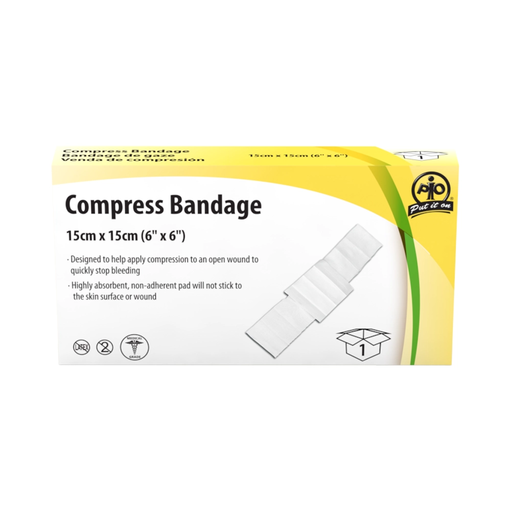 Compress Bandage, 15 x 15cm, 1/Box