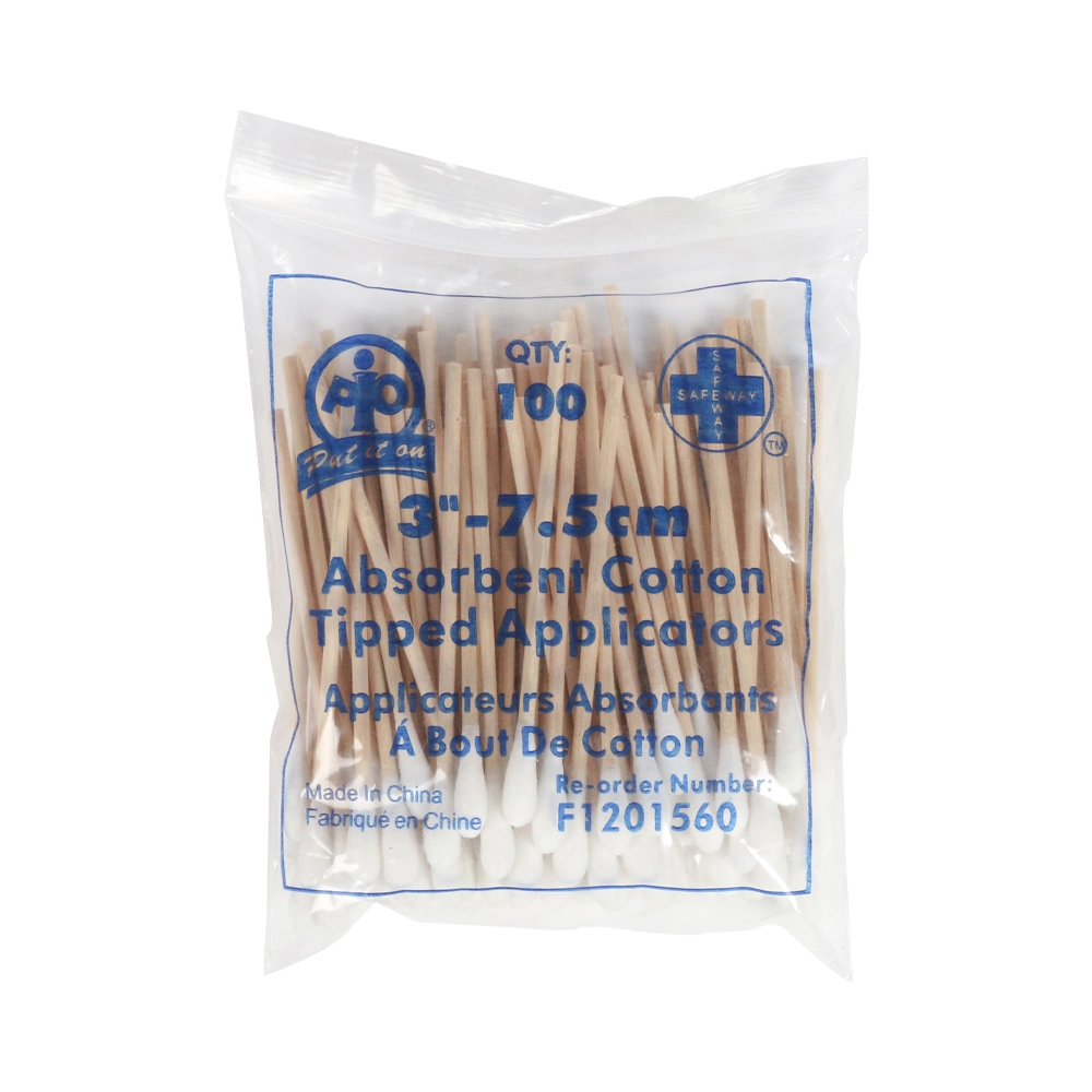 Cotton Tip Applicator, 100/Pack