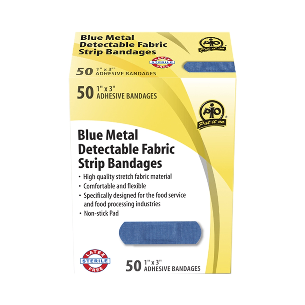 Metal Detectable Fabric Strip Bandage, 50/Box