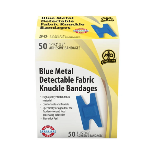 Metal Detectable Knuckle Bandage Box of 50