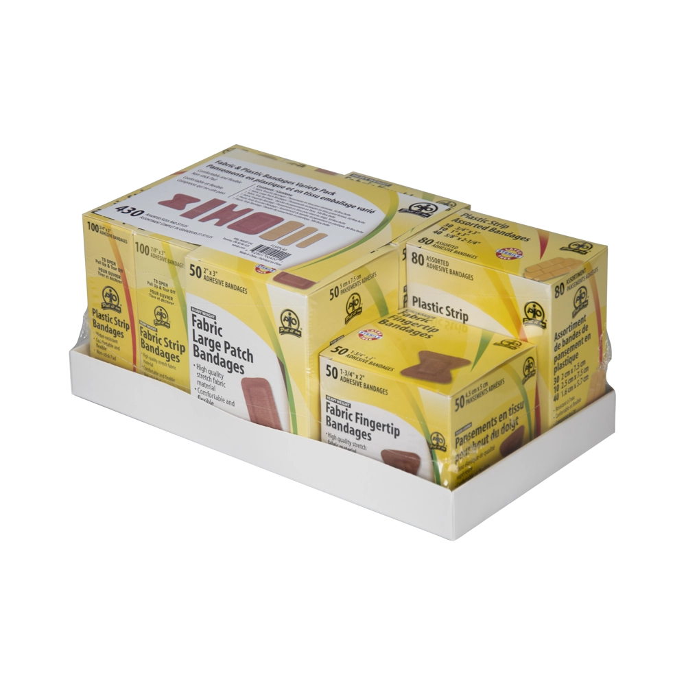 Bandage Variety Package Fabric and Plastic