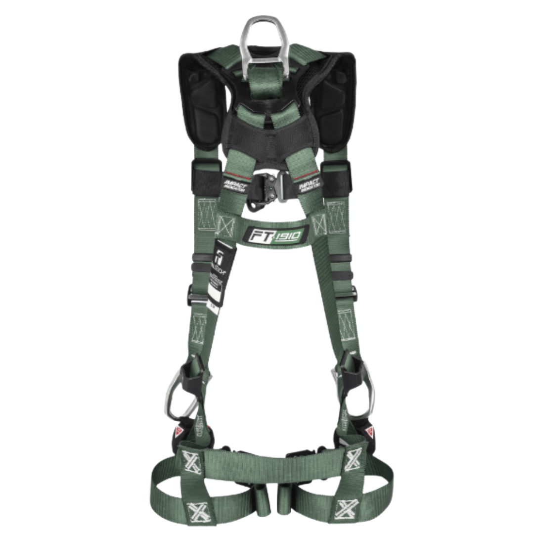 FT-1910 4D Climbing Non-Belted Full Body Harness, Quick-Connect Leg Adjustment