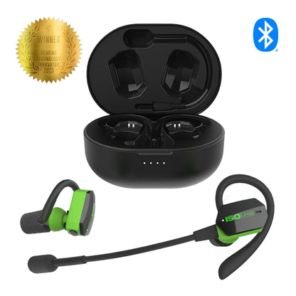 IsoTunes Wireless Safety Ultracomm Safety Earbuds with Boom Mic