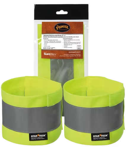 Hi-Vis Reflective Leg Bands One Size Fits All