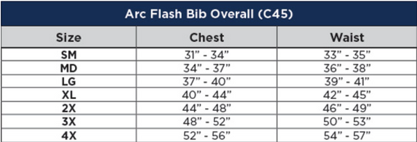 Sizing Chart