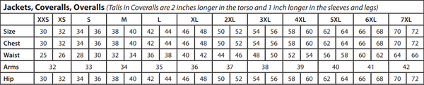 Sizing Chart