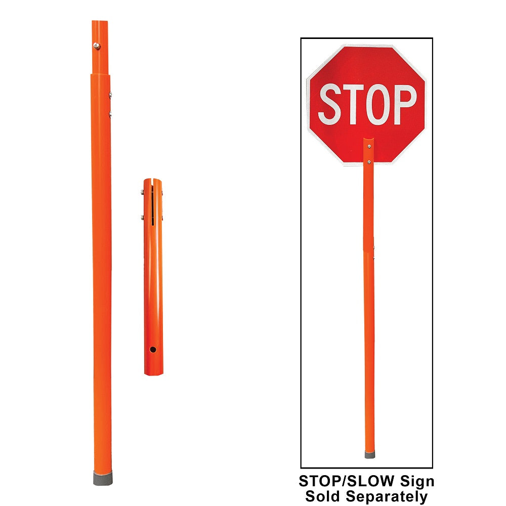 Elite PVC Flagger Pole For STOP/SLOW Signs