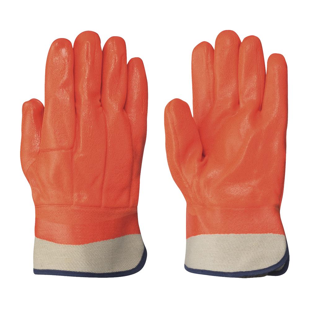 PVC Foam Lined Glove Orange, Dozen