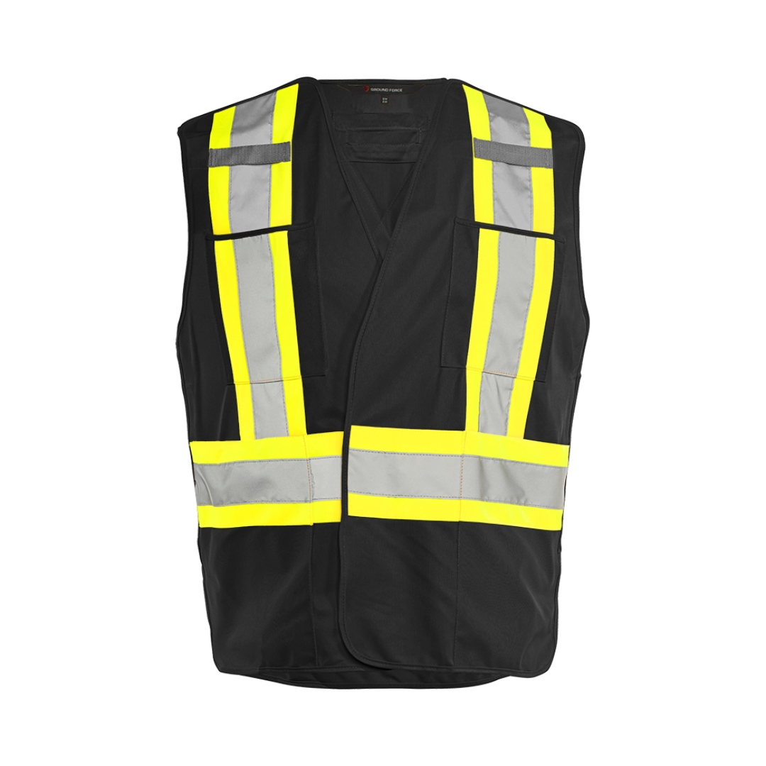 TV4 5 Pt. Tearaway Solid Traffic Vest