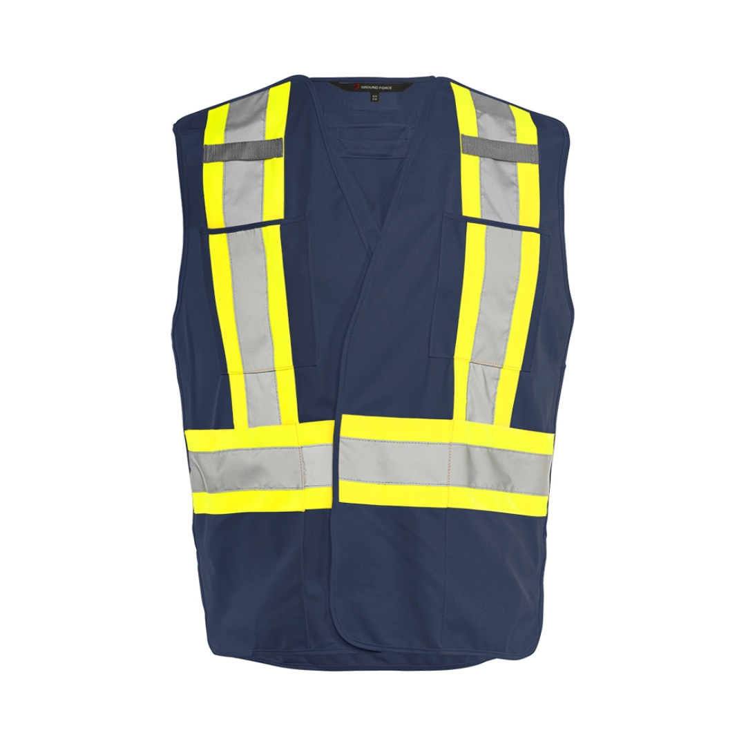 TV4 5 Pt. Tearaway Solid Traffic Vest