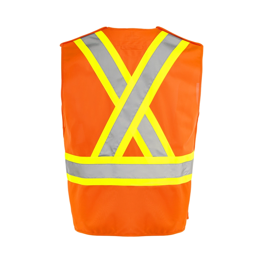 TV4 5 Pt. Tearaway Solid Traffic Vest