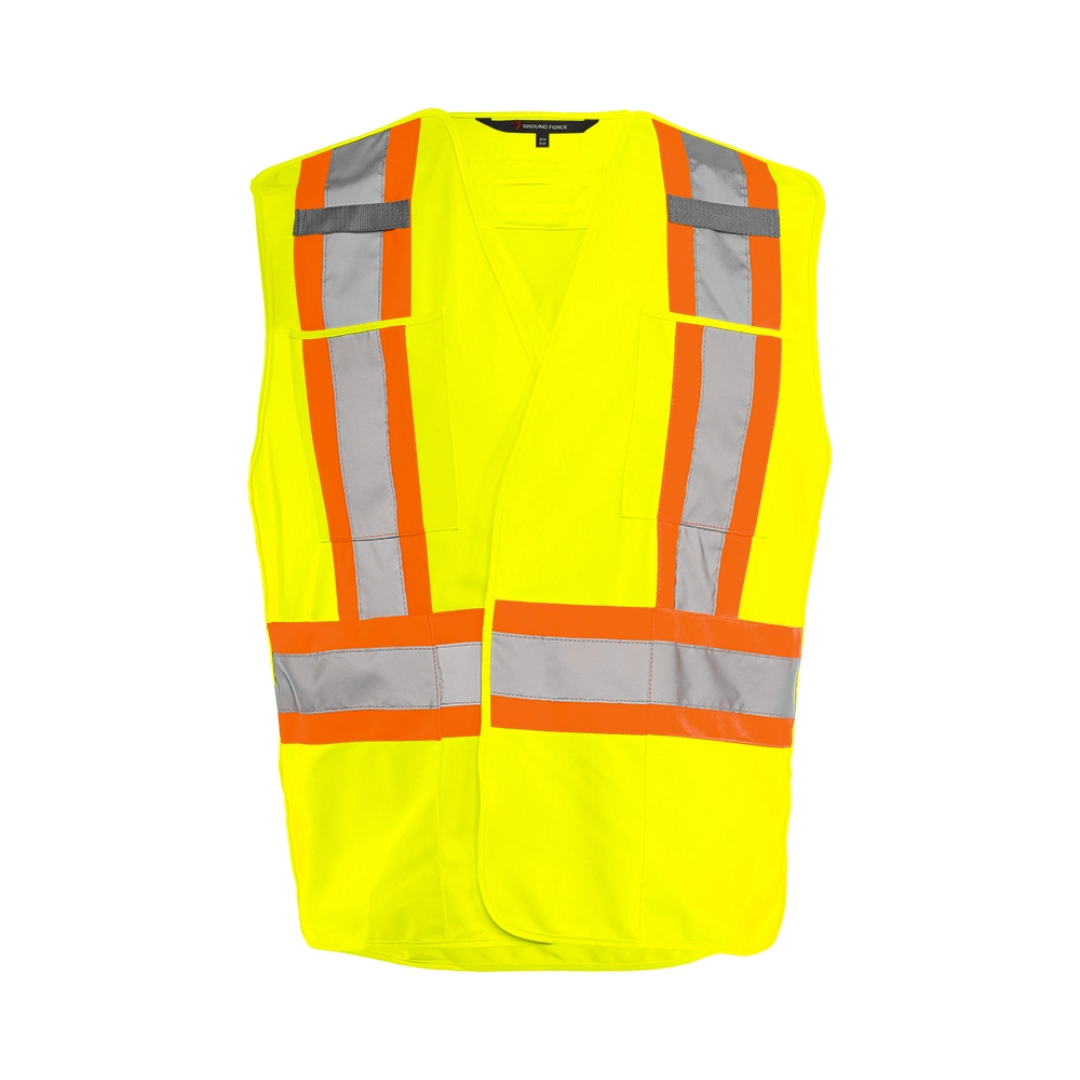 TV4 5 Pt. Tearaway Solid Traffic Vest
