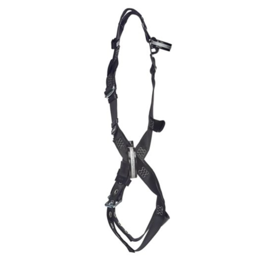 V-Form Arc Flash Harness, Back Web Loop, Tongue Buckle Leg Straps