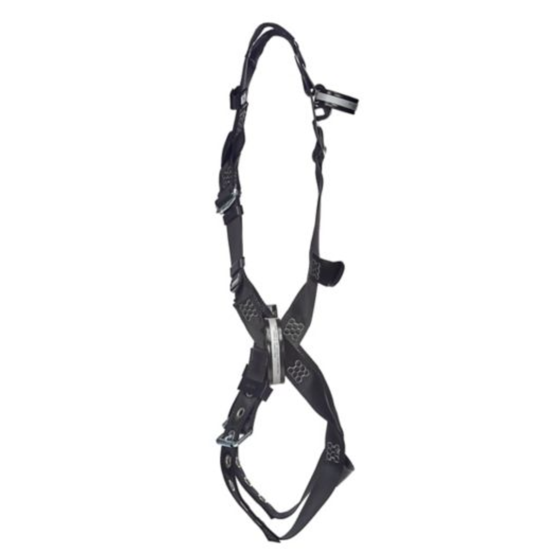 V-Form Arc Flash Harness, Back & Hip Web Loop, Tongue Buckle Leg Straps