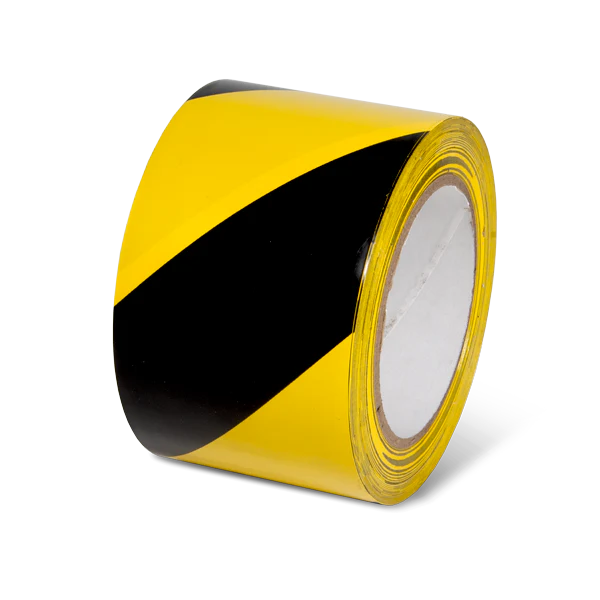 Conformable Adhesive Hazard Stripe Marking Tape (108 ft)