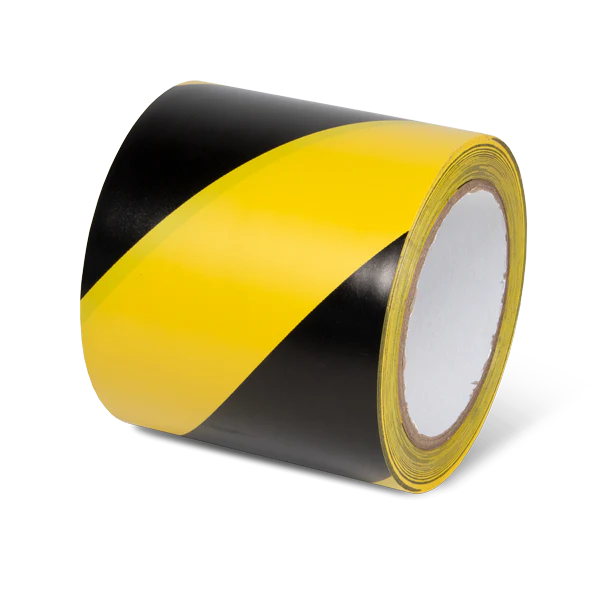 Conformable Adhesive Hazard Stripe Marking Tape (108 ft)