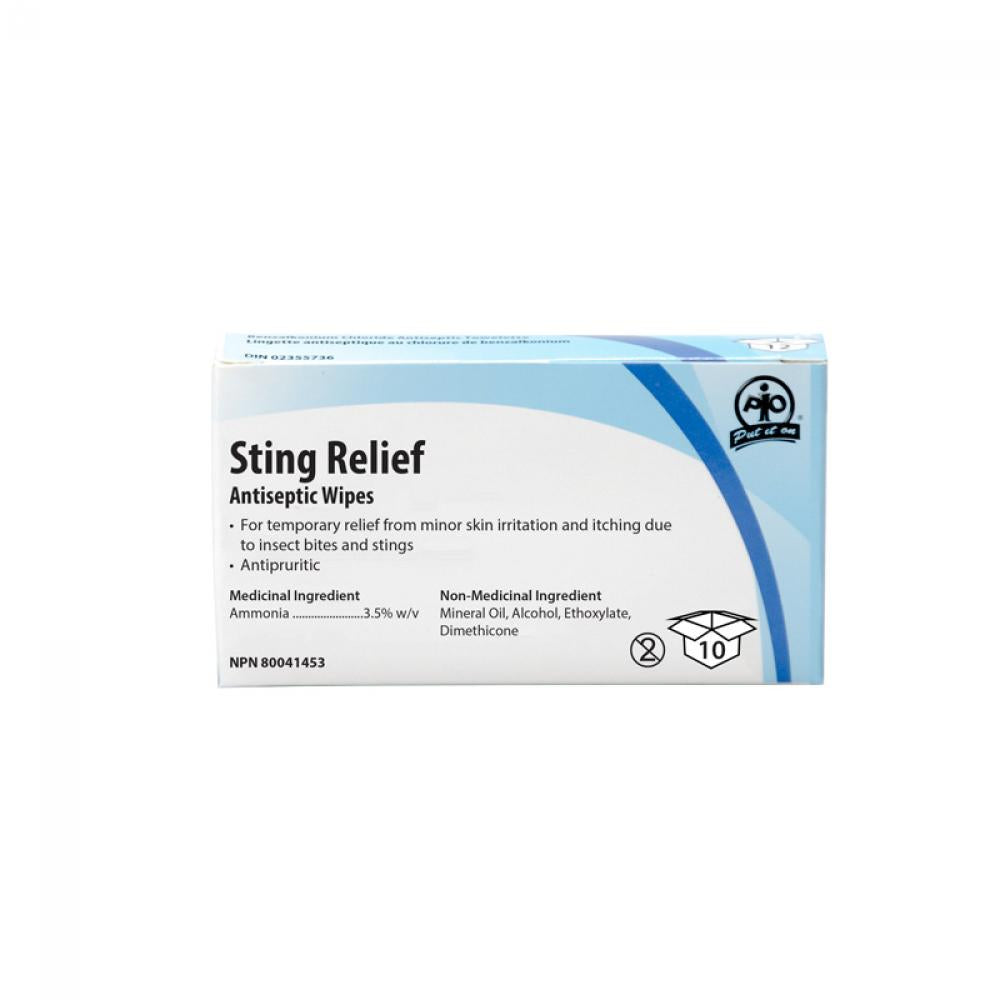 Sting Relief Wipes, Bag of 100