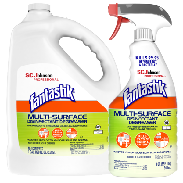 Fantastik Professional Multi-Surface Disinfectant & Degreaser, Trigger Bottle