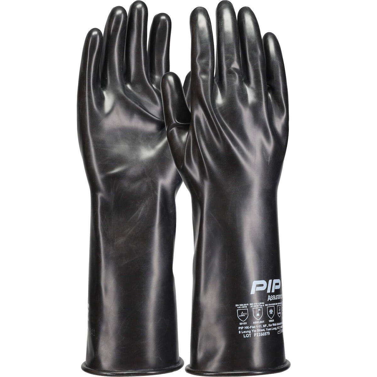 20 Mil Butyl Rubber Glove with Smooth Grip-14"