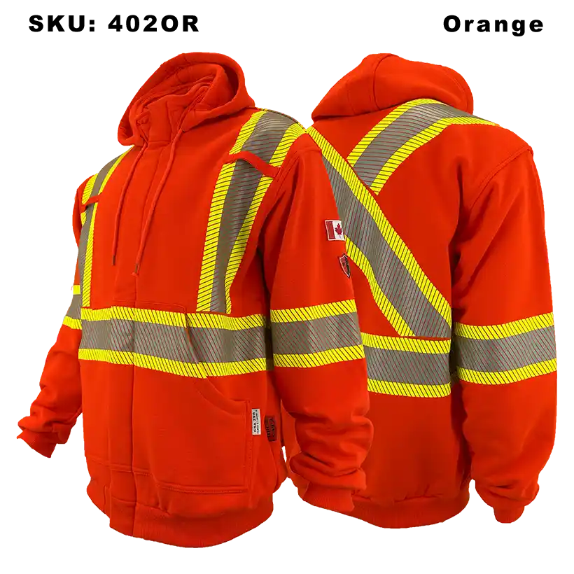 FR Full ZIP Long Sleeve Hoodie, CAT 2