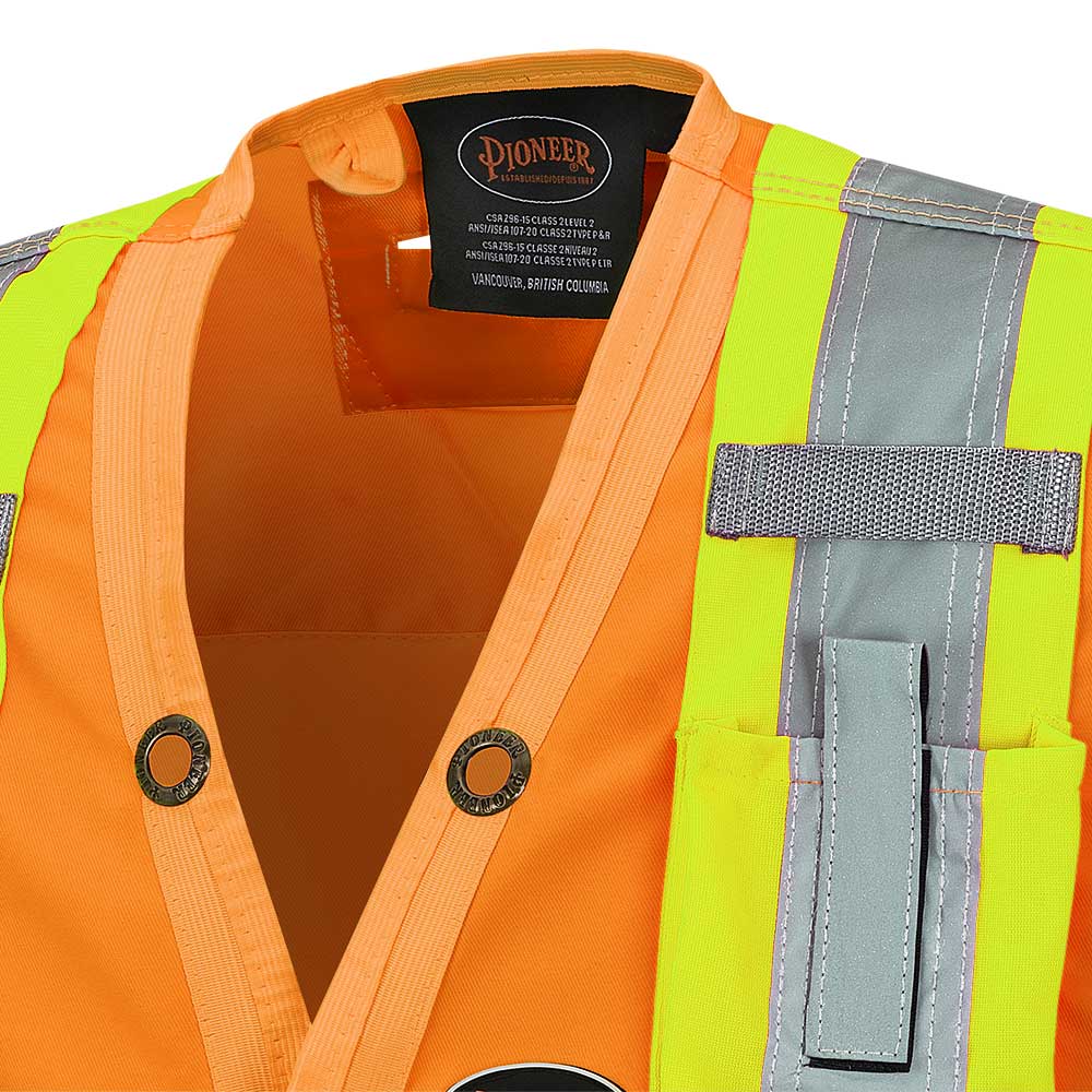 Pioneer Hi-Vis Surveyors Safety Vest, Orange