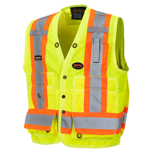 Pioneer Hi-Vis Surveyors Vest, Yellow