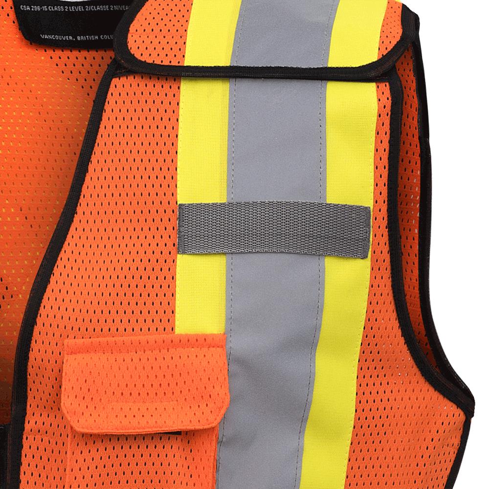 Womens Hi-Vis Orange Safety Tear-Away Vest