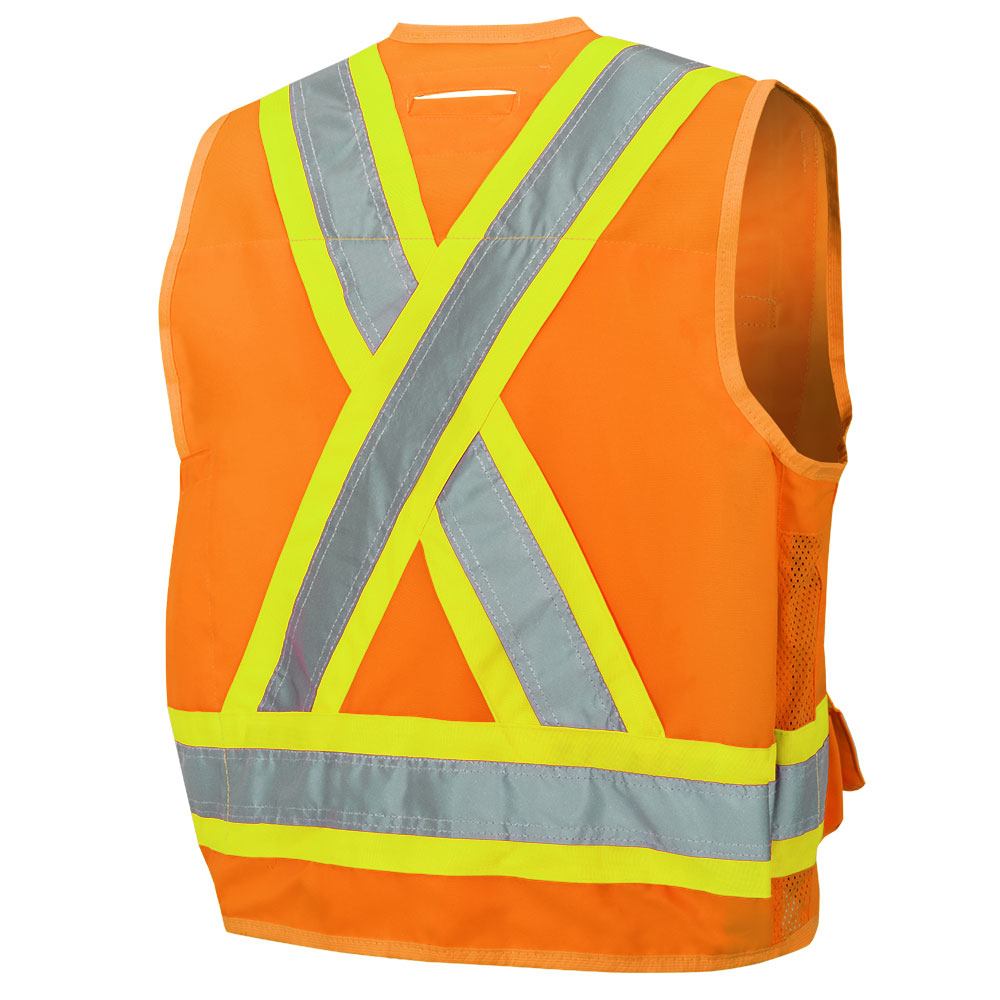 Pioneer Hi-Vis Surveyors Safety Vest, Orange