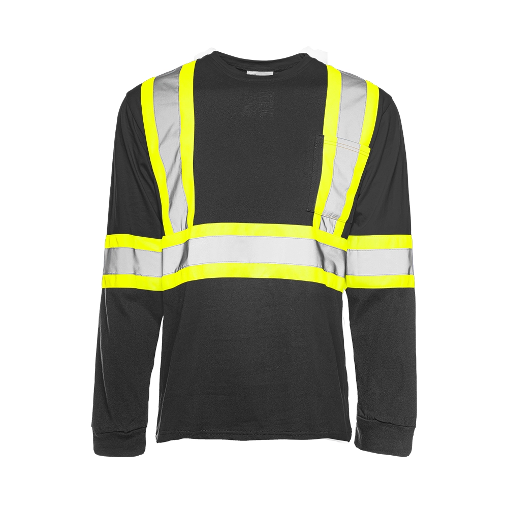 TT4 • Long Sleeve Cotton Traffic T-Shirt, 4″ Refl. Tape