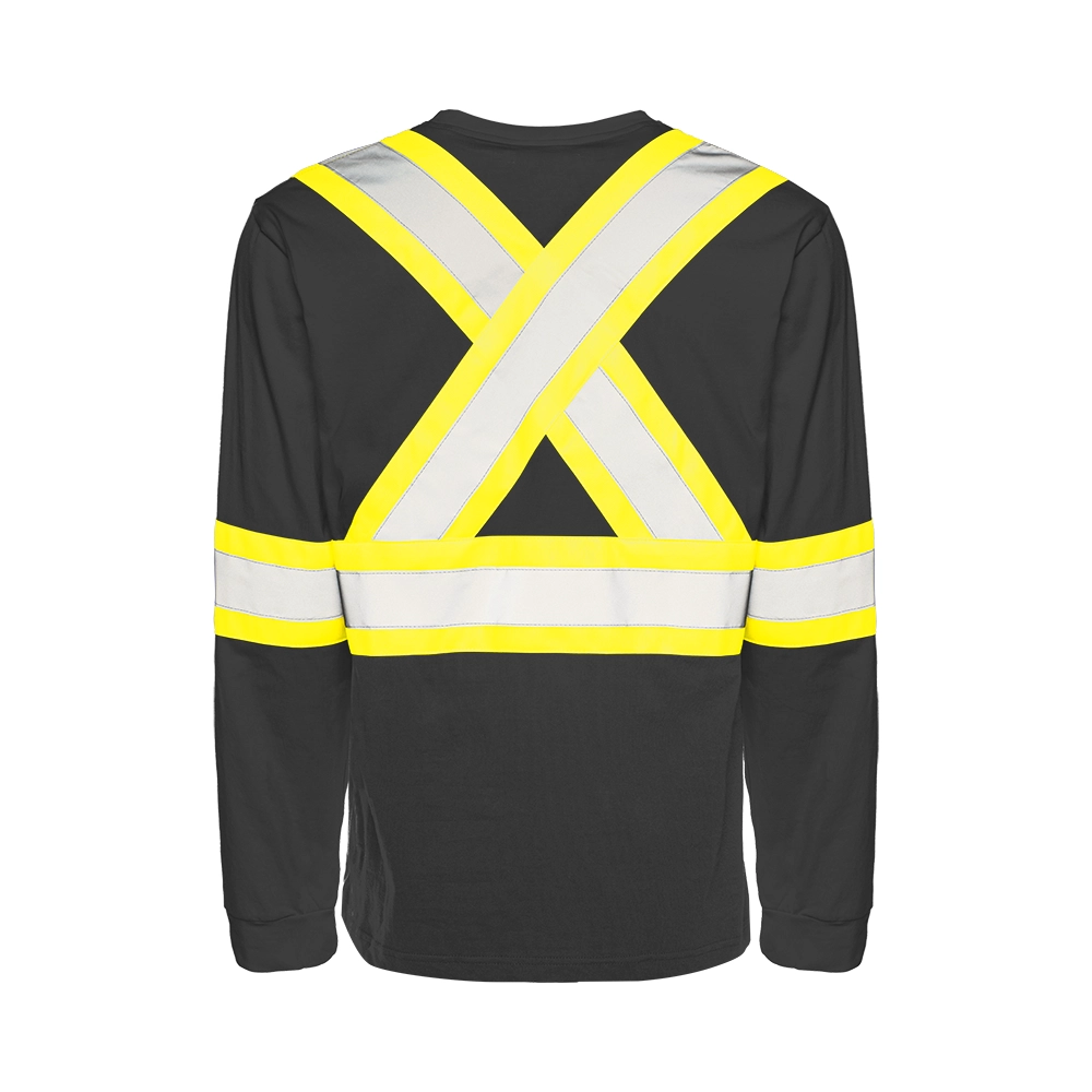TT4 • Long Sleeve Cotton Traffic T-Shirt, 4″ Refl. Tape