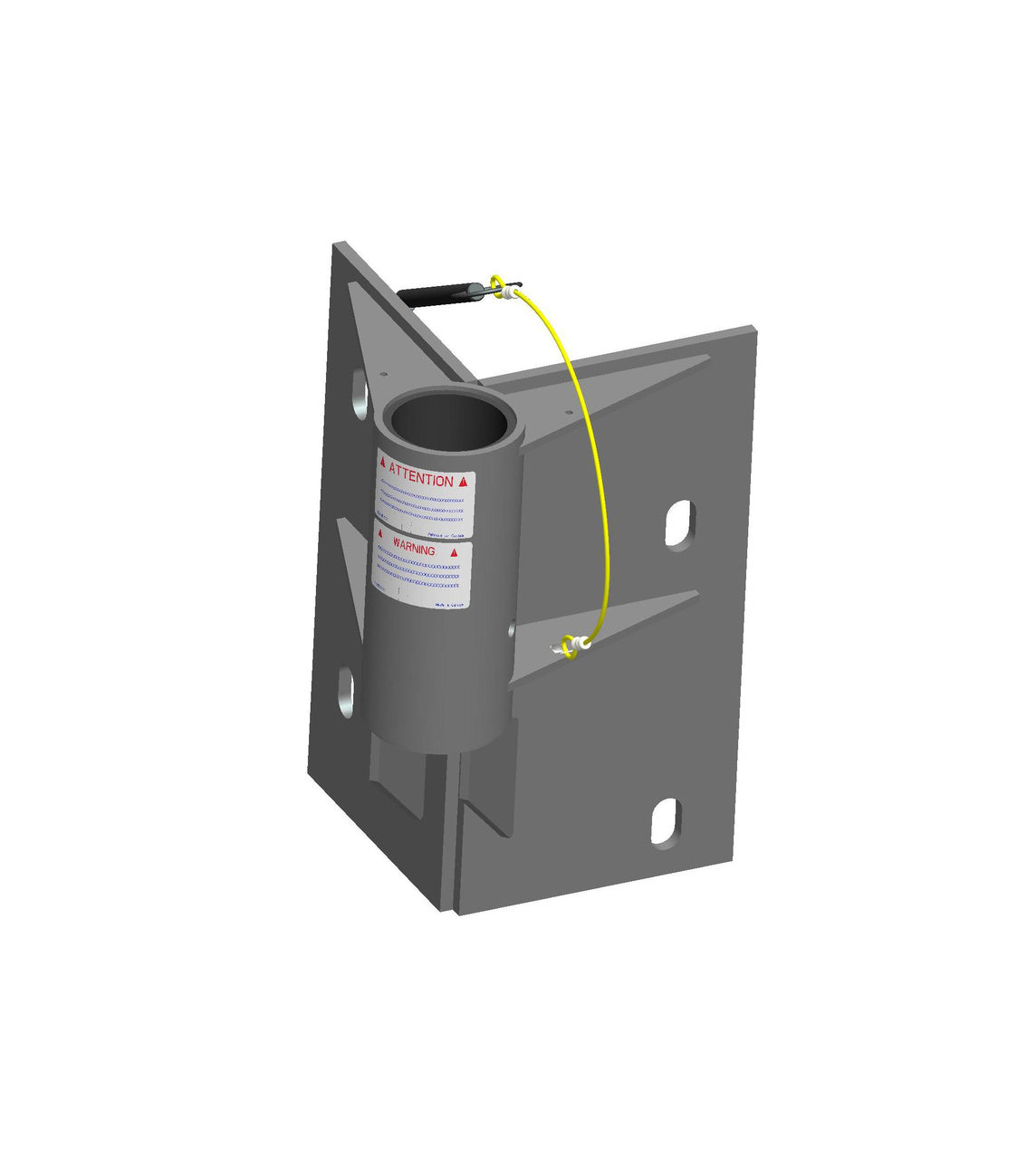MSA XTIRPA, 3" Exterior Corner Wall Adapter Base