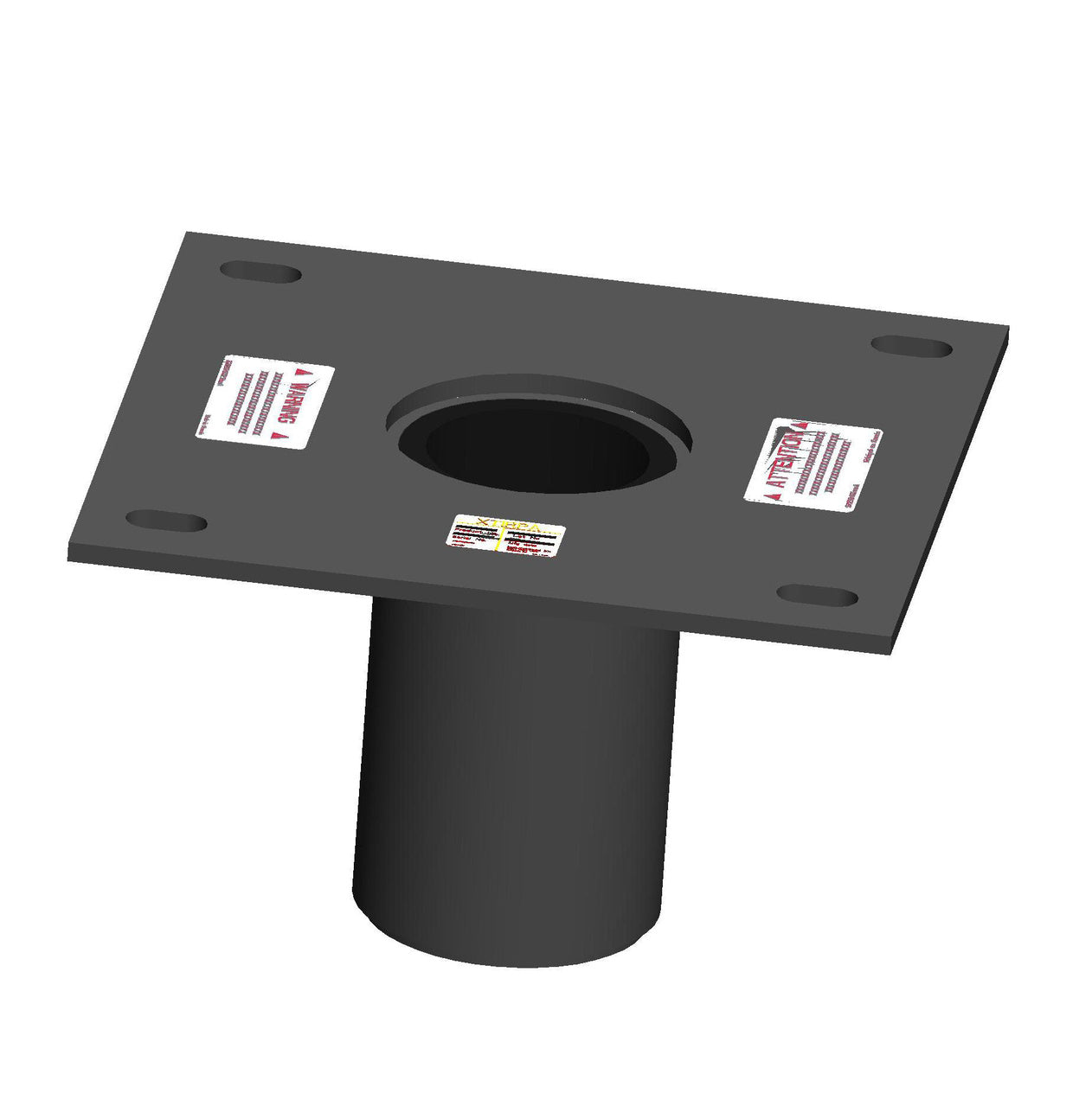 MSA XTIRPA, 4" Flush Floor Adapter Base