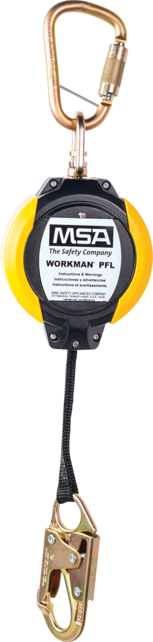Workman Web Personal Fall Limiter, 12',36 c Snaphook steel snaphook, includes 1" steel carabiner,Workman Personal Fall Limiter, 12ft, Includes a 1" Steel Carabiner